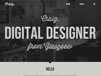 New Website Experiments cream dark designer grey portfolio retro type typography vintage warm web web designer worn