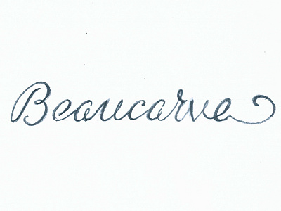 Beaucarve Logo Sketch