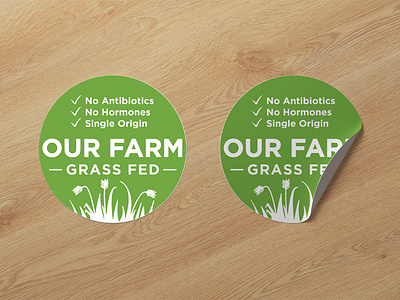 AME Our Farm Branding Design - Pack Sticker