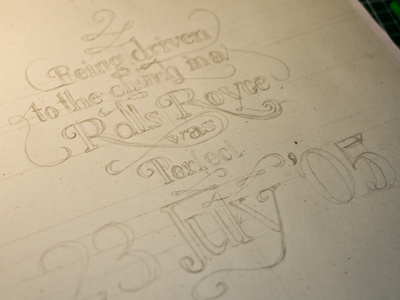 On this Day Lettering istd lettering pencil type typography uwe
