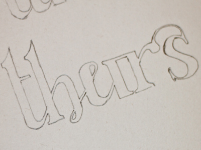 Thursday ligature based glyph sketch glyph lettering ligature ligatures sketch thursday type