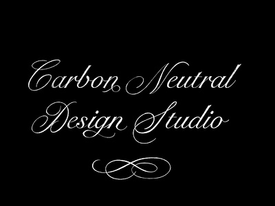 Carbon Neutral Design Studio Lettering