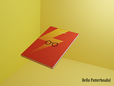Notebook Mock-up for Muggles. blender3d figma mockup
