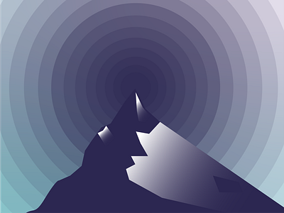 On top of the world🗻 cliff everest graphic design illustration mountain vector