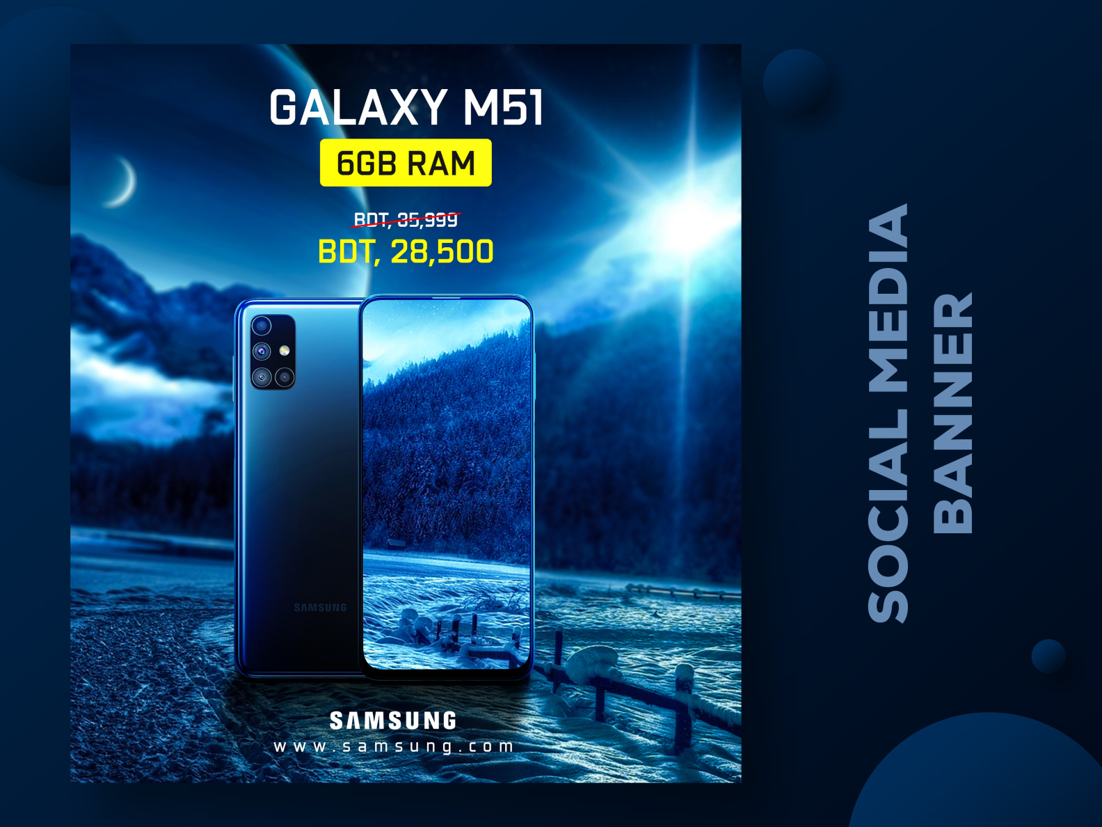 Smartphone Social media banner Template by Shuvojit Sarker on Dribbble