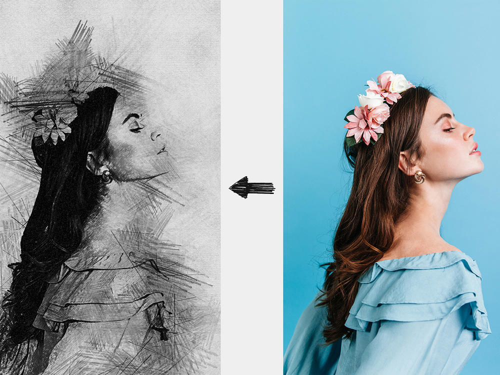 Pencil Sketch Photoshop Action by Shuvojit Sarker on Dribbble