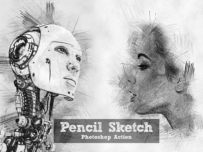 Pencil Sketch Photoshop Action 3d art banner inspirations branding design drawing graphic design illustration pen pencil pencil sketch portrait sketch social media banner