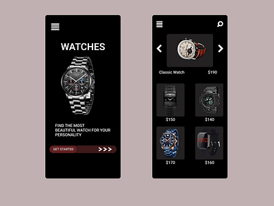 WATCH SALE APP by Tamani Tatiana Sale on Dribbble