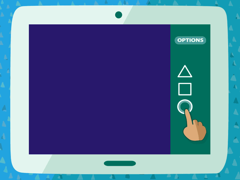 Options animation option tablet