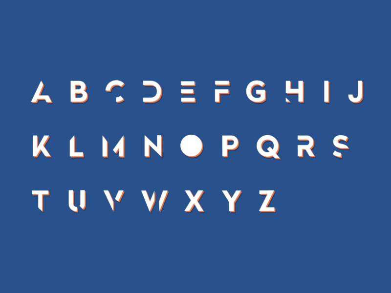 The Alphabet 2d alphabet motion graphics type