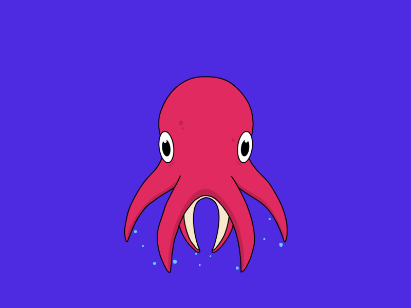 Hexapus animation gif loop octopus