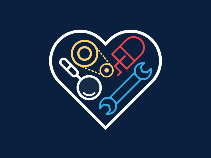 I love tools gif heart loop motion tools