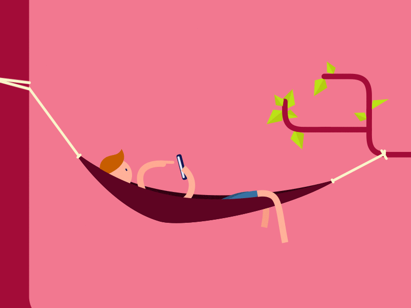 Hammock animation character gif hammock