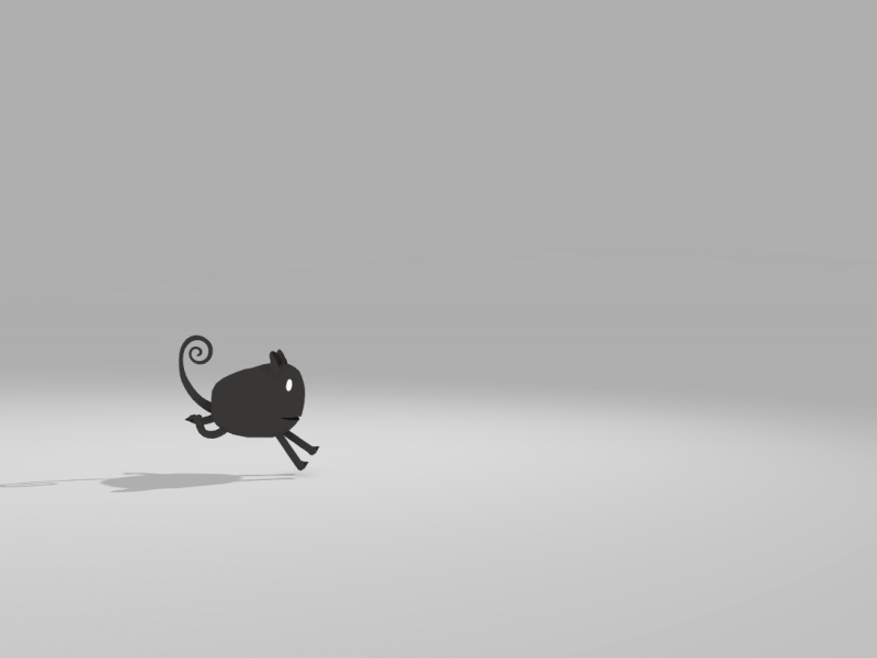Mui Run animal animation cat character cycle game gif loop motion run
