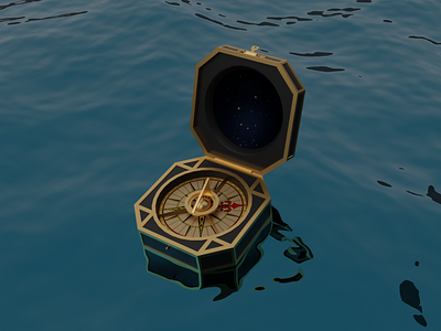 Jack Sparrow's Compass blender3d blendercycles compass digital3d jacksparrow piratesofthecaribbean potc