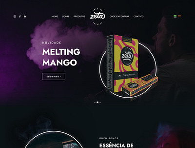 Tobacco Company Landing Page landingpage ui ui ux uidesign ux web design