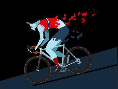 cyclist zombie artwork cycling cyclist design downhill draw drawing endurance illustration ride shutterstock surreal vector vector stock zombi zombie