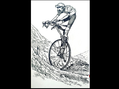 impossible bike 2 art artline artwork black and white cycling cyclist design digital draw drawing endurance illustration illustration art impossiblebike moleskine pencil sketch surreal surrealism