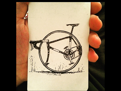 impossible bike 4 art artline artwork black and white cycling cyclist design digital draw drawing endurance illustration illustration art impossiblebike moleskine pencil sketch sketchbook surreal surrealism