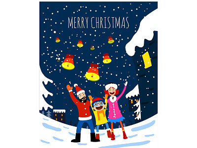 merry christmas family illustration artwork christmas christmas ball design draw drawing illustration illustrator merrychristmas shutterstock stock stock image vector vector art