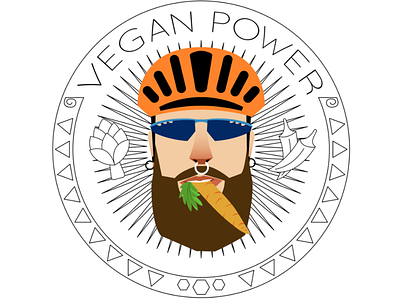 Vegan Power Cyclist Vectoral Brand Illustration art artwork brand branding cycling cyclist design drawing endurance icon illustration logo ride stock typography vector vector stock vectoral vegan vegan power