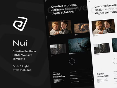 Nui - Creative Portfolio Showcase HTML Website Template css3 design html5 portfolio responsive template theme themetorium website