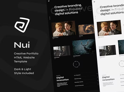 Nui - Creative Portfolio Showcase HTML Website Template css3 design html5 portfolio responsive template theme themetorium website