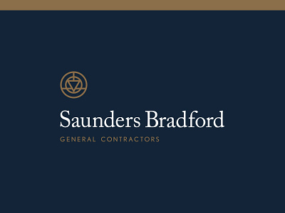Saunders Bradford construction contractors home identity logo nest odie soul