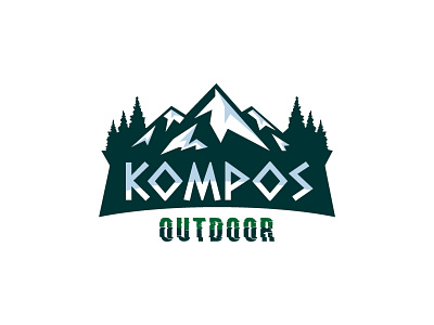 Kompos Outdoor Logo Design