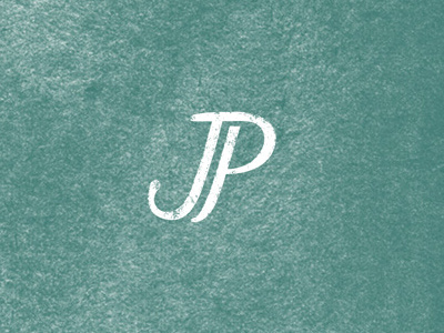 JustPotters Logo clay j lettering monogram p potters mark pottery studio teal texture