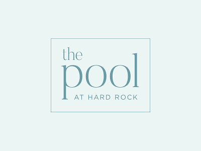 Pool logo blue hard rock logo pool simple sleek swim type