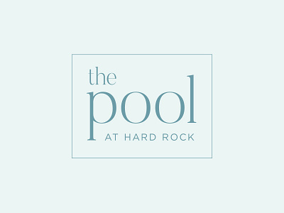 Pool logo blue hard rock logo pool simple sleek swim type