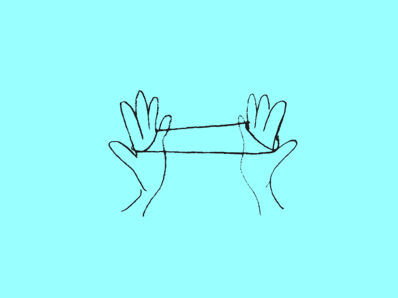 Cats Cradle animate animation blue cats cradle frame by frame hand drawn motion design nostalgia