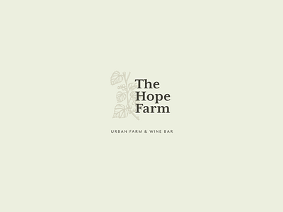 The Hope Farm engraving farm illustration logo muscadine type urban vine wine