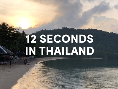 12 Seconds in Thailand beach beauty scenery thailand travel video