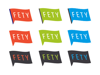 FETY Graphic / Logo 2 acronyms badge flag symbol