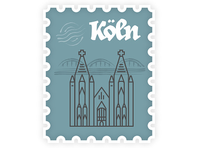 Koln Stamp germany illustartion koln stamp travel