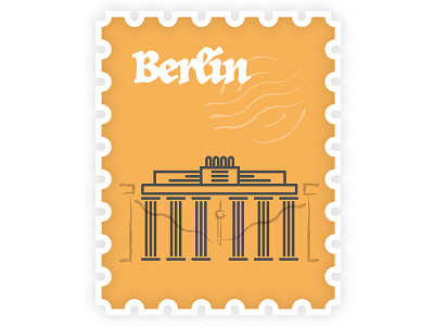 Berlin Stamp berlin germany stamp travel