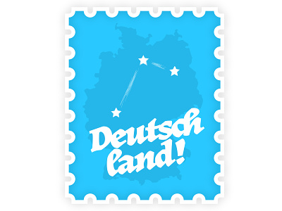 Deutschland Stamp Map deutschland europe germany illustration stamp travel