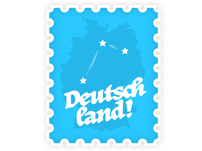 Deutschland Stamp Map