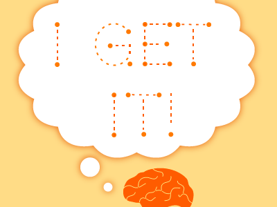 Connect the Dots for Optimal Brain Function 20s back to school brain college high school learning middle school orange school stress teens thinking thought bubble word bubble yellow