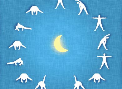 Ayurvedic Tip: Moon Salutations pt II ayurveda exercise health holistic india moon poses tips yoga