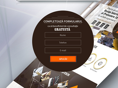 Prezentare landing page