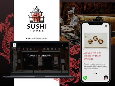Sushi Restaurant Desktop/Mobile App preview branding desktop logo mobileapp mockup restaurant sushi ui ux websdesign