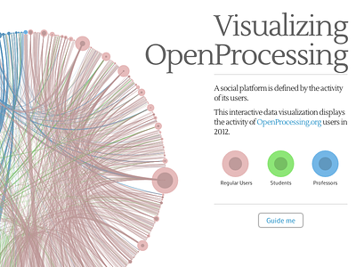 OpenProcessing Visualization d3 dataviz processing social visualization