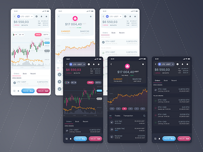 Cryptocurrency mobile application android clean crypto crypto currency crypto exchange crypto wallet cryptocurrency design ios mobile mobile ui money ui uiux wallet