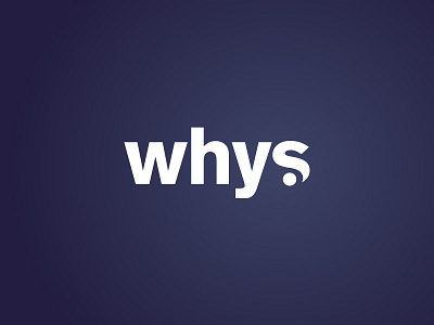 Whys Logo – Wise? Why not? branding logo typography whys