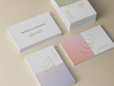 Troye business cards brand cards fashion