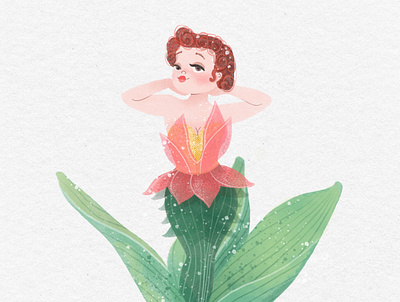 Le corps sait fairy illustration pinup plant plants woman woman illustration