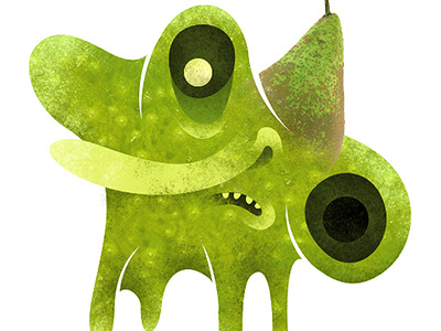 Pourier green character pear slime weird